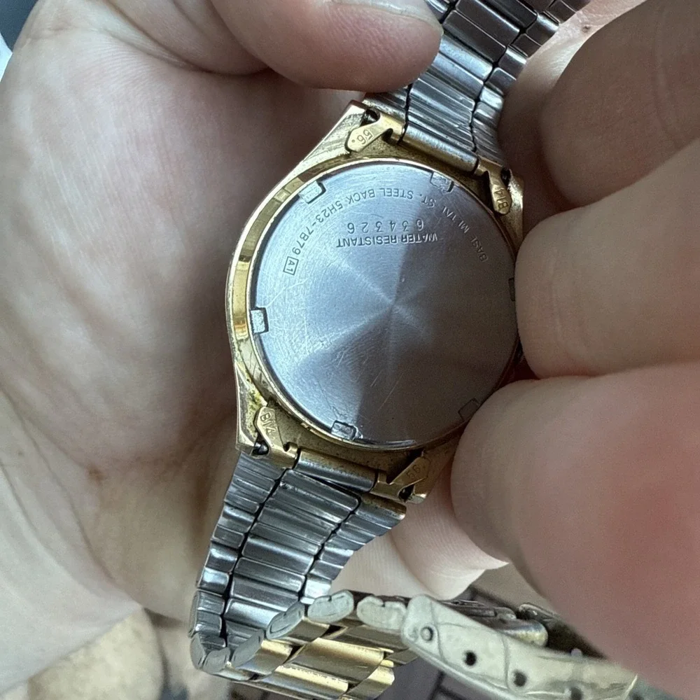 Rare Vintage SEIKO Mens Watch‎ 1996 Golden Tone OCTO With Date Month